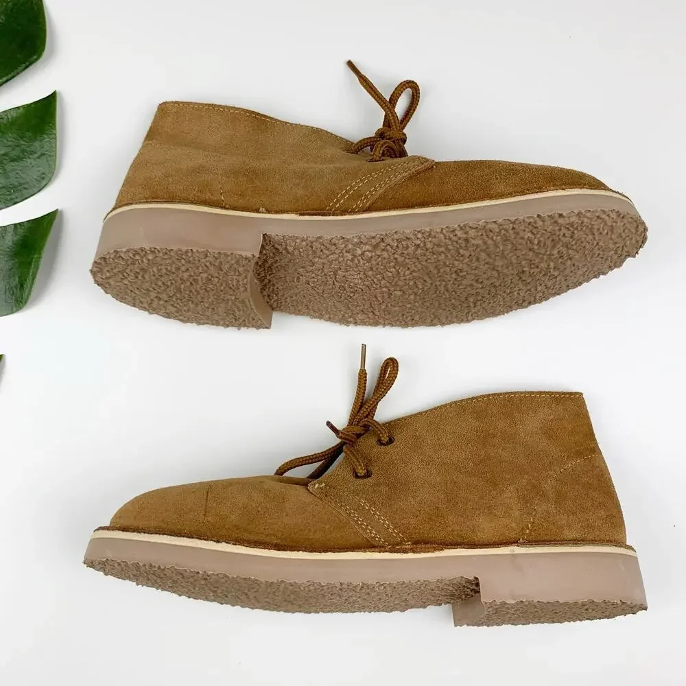 Roamers Desert Boots Tan Suede Leather M467 Size UK 4 US Men's 5